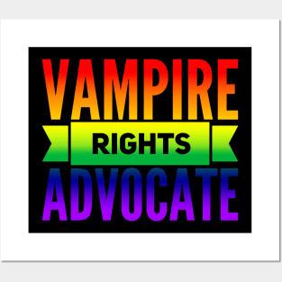 Vampire Rights Advocate (Rainbow) Posters and Art